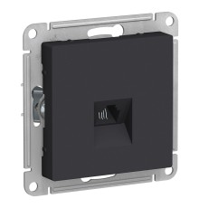 Systeme electric ATN001081 ATLASDESIGN РОЗЕТКА телефонная RJ11, механизм, КАРБОН