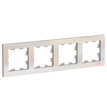 Systeme electric ATN000404 ATLASDESIGN 4-постовая РАМКА, универсальная, ЖЕМЧУГ