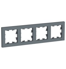 Systeme electric ATN000704 ATLASDESIGN 4-постовая РАМКА, универсальная, ГРИФЕЛЬ