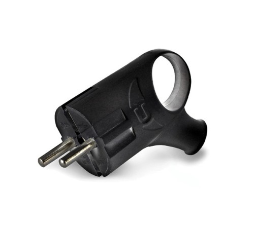 Евровилка угловая с ушком черная