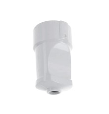 Штепсель с заземлением белый 16А 250В (еврослот)