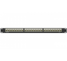 Патч-панель 19",1U,CAT6, 24 модуля RJ45, неэкранированная DKC RN6PPU24