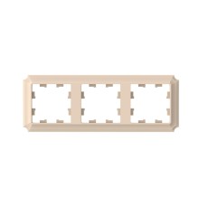 ATLASDESIGN ANTIQUE 3-постовая рамка, универсальная, ПЕСОЧНЫЙ