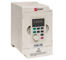 EKF VT100-0R7-1B Преобразователь частоты 0,75/1,5кВт 1х230В VECTOR-100 EKF PROxima