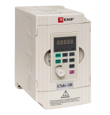 EKF VT100-0R7-1B Преобразователь частоты 0,75/1,5кВт 1х230В VECTOR-100 EKF PROxima