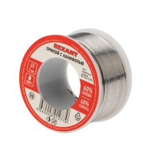REXANT (09-3203) Припой с канифолью  100 гр. d=1.0 мм (Sn60 Pb40 Flux 2.2%)