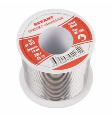 REXANT (09-3313) Припой с канифолью  250 гр.d=1.0 мм (Sn60 Pb40 Flux 2.2%)
