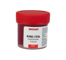 Флюс для пайки, гель TT KELLER индикаторный, 20 мл, банка, REXANT