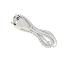 Сетевой шнур 2х0,75 мм², 1,8 м белый REXANT