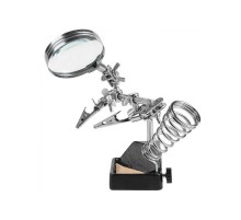 Держатель Третья рука с лупой х2.5 (ZD-10G), REXANT