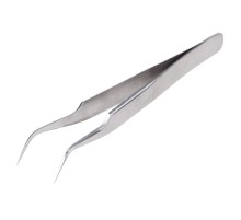 Пинцет изогнутый, узкий 125 мм (блистер)
