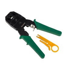 REXANT комплект HT-200 + HT-318М (12-3441) Кримпер для обжима 8P8C / 6P6C / 4P4C + инструмент для обрезки   (TL-315)