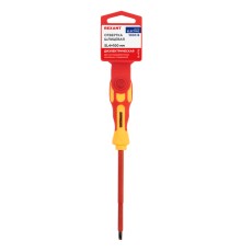 Отвертка шлицевая диэлектрическая SL4 х 100 мм, REXANT