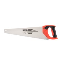 Rexant (12-8215) Ножовка по дереву Зубец 500мм, 7-8 TPI, каленый зуб 2D, двухкомпонентная рукоятка