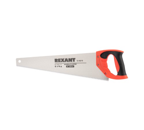 Rexant (12-8215) Ножовка по дереву Зубец 500мм, 7-8 TPI, каленый зуб 2D, двухкомпонентная рукоятка