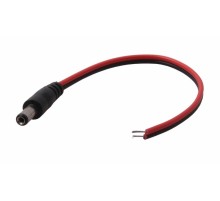 Rexant 14-0313 Разъем питания штекер 2.1х5.5x10 мм с проводом 20 см (упаковка 50 шт)