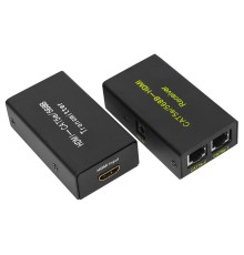 HDMI удлинитель по витой паре RJ-45(8P-8C) кат. 5е/6, передатчик+приемник,,