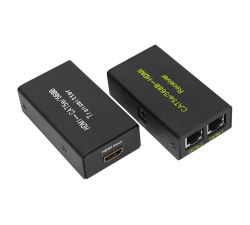 HDMI удлинитель по витой паре RJ-45(8P-8C) кат. 5е/6, передатчик+приемник,, HDMI удлинитель по витой паре RJ-45(8P-8C) кат. 5е/6, передатчик+приемник,,