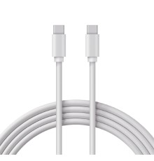 Кабель Type-C - Type-C 3A/1m/PVC/white/REXANT