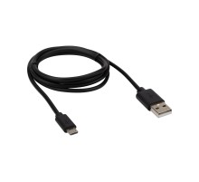 Кабель USB-micro USB, PVC, 1 м., черный,
