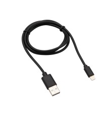 Кабель REXANT USB-Lightning 2 А, 1 м, черный ПВХ