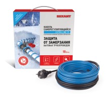 Rexant 51-0618 Греющий саморегулирующийся кабель на трубу 15MSR-PB 6M (6м/90Вт)