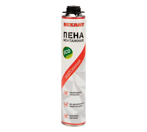 Rexant (89-0903) Пена монтажная всесезонная для пистолета 40 л eco Rexant (89-0903) Пена монтажная всесезонная для пистолета 40 л eco