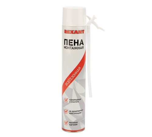 Rexant (89-0905) Пена монтажная всесезонная с трубочкой 50 л Rexant (89-0905) Пена монтажная всесезонная с трубочкой 50 л