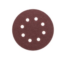 Диск абразивный на ворсовой основе, на липучке, перфорированный, P60, 125мм, 10 шт.