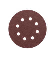 Диск абразивный на ворсовой основе, на липучке, перфорированный, P60, 125мм, 10 шт.