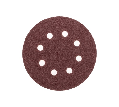 Диск абразивный на ворсовой основе, на липучке, перфорированный, P60, 125мм, 10 шт.