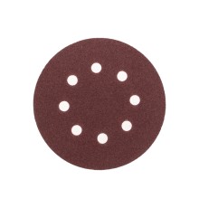 Диск абразивный на ворсовой основе, на липучке, перфорированный, P100, 125мм, 10 шт.
