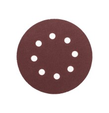 Диск абразивный на ворсовой основе, на липучке, перфорированный, P180, 125мм, 10 шт.