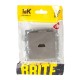 BRITE Розетка HDMI РHDMI-0-БрС сталь