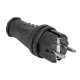 EKF RPS-011-16-230-44 Вилка прямая каучуковая 230В, 2P+PE, 16A, IP44 EKF PROxima