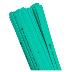 Трубка термоусаживаемая ТУТ нг 12/6 зеленая в отрезках по 1м PROxima