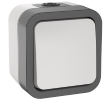 Переключатель одноклавишный TORS 10А IP55 белый