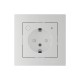 ATLASDESIGN SMART РОЗЕТКА с заземл., со шт., Zigbee, L+N, 16А, мех., БЕЛЫЙ
