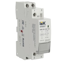 ARMAT Контактор модульный KMR 20А 230В AC 1НО 1НЗ IEK IEK AR-KMR10-020-11-230