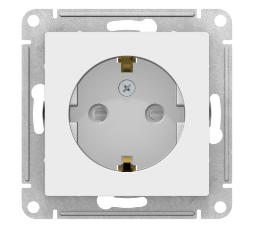 ATLASDESIGN РОЗЕТКА с заземлением со шторками, 16А, механизм, ЛОТОС