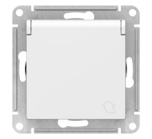 ATLASDESIGN РОЗЕТКА с заземл. со шторками с крышкой, 16А, IP20, механизм, ЛОТОС