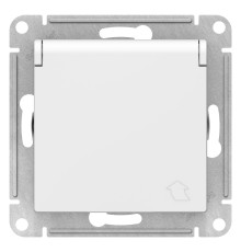 ATLASDESIGN РОЗЕТКА с заземл. со шторками с крышкой, 16А, IP20, механизм, ЛОТОС