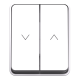 ATLASDESIGN PROFI IP54 2-клавишный ВЫКЛЮЧАТЕЛЬ ДЛЯ ЖАЛЮЗИ, 2хсх.4, БЕЛЫЙ