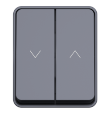 ATLASDESIGN PROFI IP54 2-клавишный ВЫКЛЮЧАТЕЛЬ ДЛЯ ЖАЛЮЗИ, 2хсх.4, АНТРАЦИТ