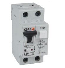 Выключатель автоматический дифференциального тока 2п C 20А 30мА тип A 6кА АВДТ32-22C20 A УХЛ4 КЭАЗ 228066