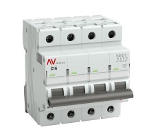 Автоматический выключатель  (С) 4P 16А 6kA Averes AV-6