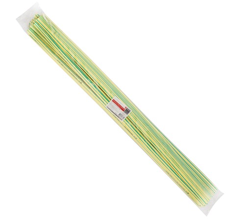 Трубка термоусаживаемая ТУТ нг 16/8 желто-зеленая в отрезках по 1м PROxima