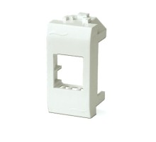Dkc 76607B Адаптер для информационных разъемов Keystone, белый, 1мод.