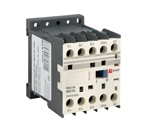 Мини-контактор МКЭ 9А кат. 230В AC 1НО PROxima EKF Mctr-s-9-230