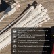 Хомут-стяжка кабельная нейлоновая REXANT 150 x3,6 мм, белая, упаковка 100 шт.